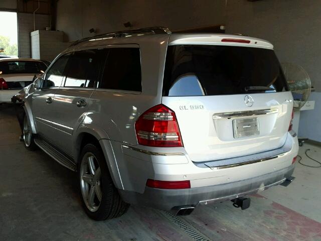 4JGBF86E78A354026 - 2008 MERCEDES-BENZ GL 550 4MA SILVER photo 3