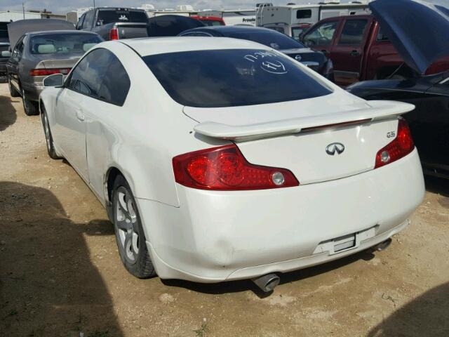 JNKCV54E25M418057 - 2005 INFINITI G35 WHITE photo 3