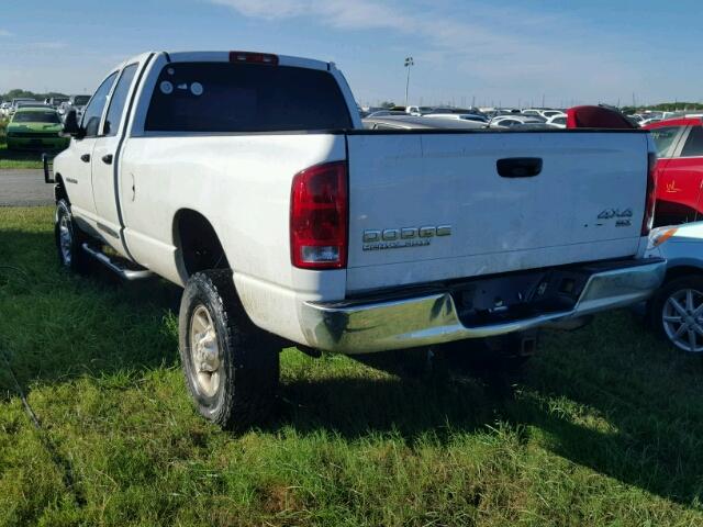 1D7KU28C53J538771 - 2003 DODGE RAM 2500 S WHITE photo 3