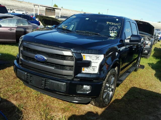 1FTEW1CF0GKE93297 - 2016 FORD F150 SUPER BLACK photo 2