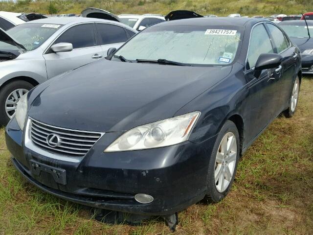 JTHBJ46G092306259 - 2009 LEXUS ES 350 BLACK photo 2