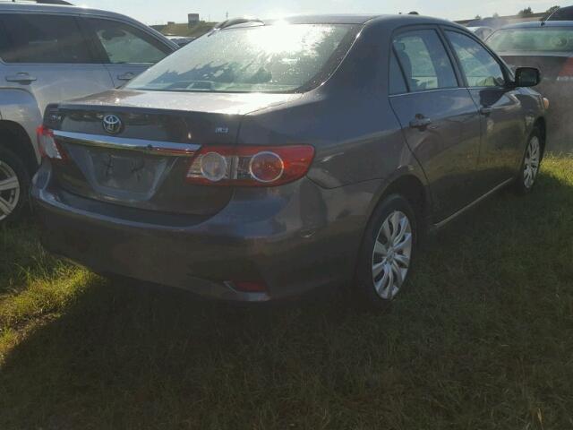 5YFBU4EE0DP181699 - 2013 TOYOTA COROLLA GRAY photo 4