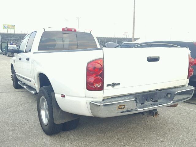 3D7ML48A67G806059 - 2007 DODGE RAM 3500 WHITE photo 3
