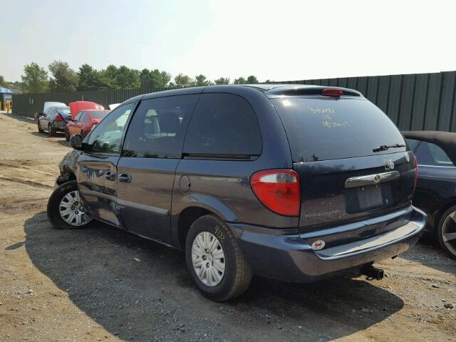 1A4GJ45R27B164093 - 2007 CHRYSLER TOWN & COU BLUE photo 3