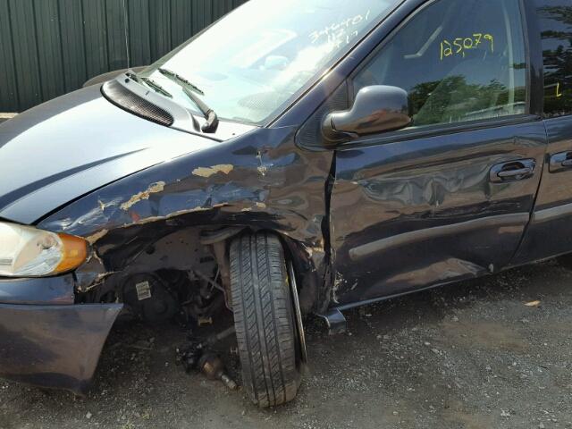 1A4GJ45R27B164093 - 2007 CHRYSLER TOWN & COU BLUE photo 9