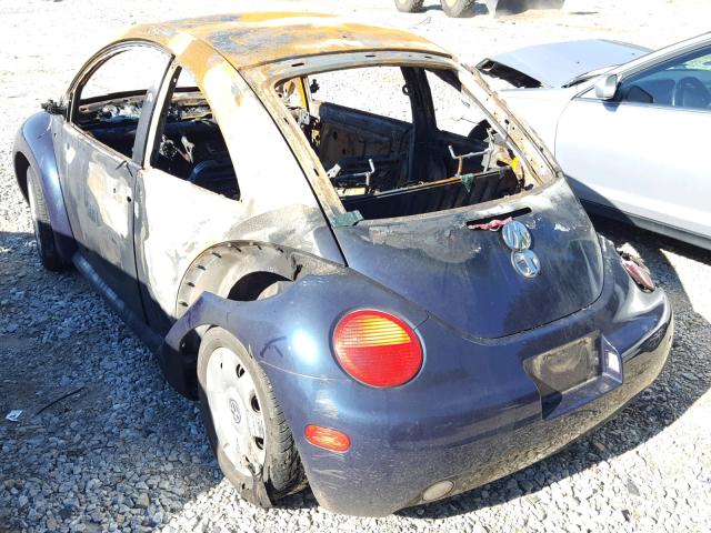 3VWCC21C3YM463040 - 2000 VOLKSWAGEN NEW BEETLE ლურჯი ფოტო 3