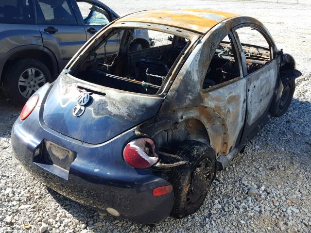 3VWCC21C3YM463040 - 2000 VOLKSWAGEN NEW BEETLE ლურჯი ფოტო 4