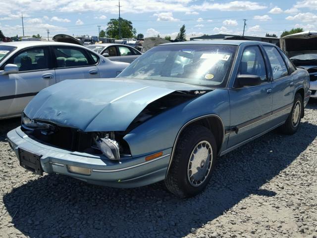 2G4WB54L0P1499298 - 1993 BUICK REGAL CUST GREEN photo 2