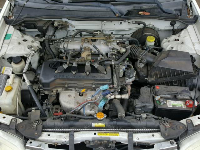 3N1CB51D61L482230 - 2001 NISSAN SENTRA XE WHITE photo 7