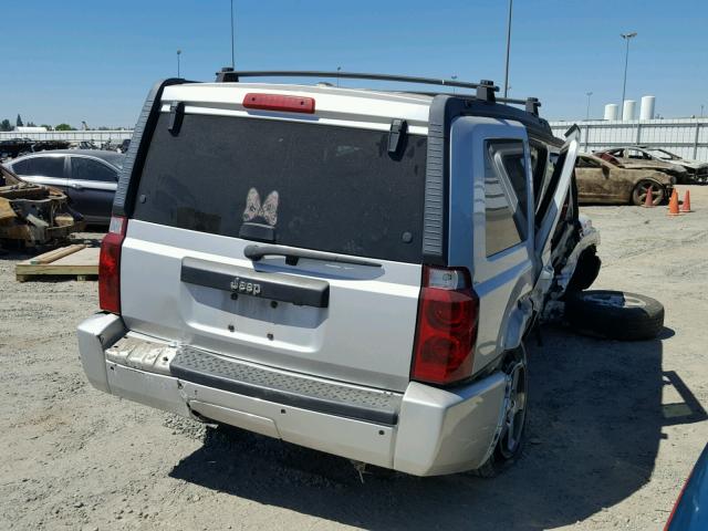 1J4RH4GK0AC157830 - 2010 JEEP COMMANDER SILVER photo 4
