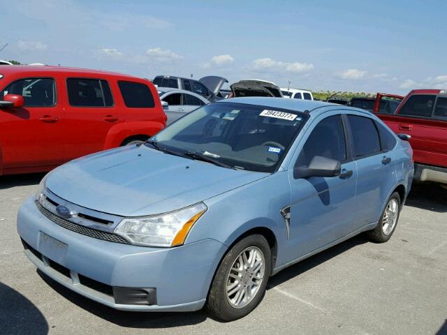 1FAHP35N58W199145 - 2008 FORD FOCUS SE TURQUOISE photo 2