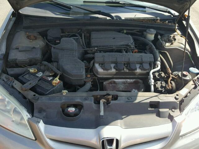 2HGES16595H616843 - 2005 HONDA CIVIC LX BEIGE photo 7