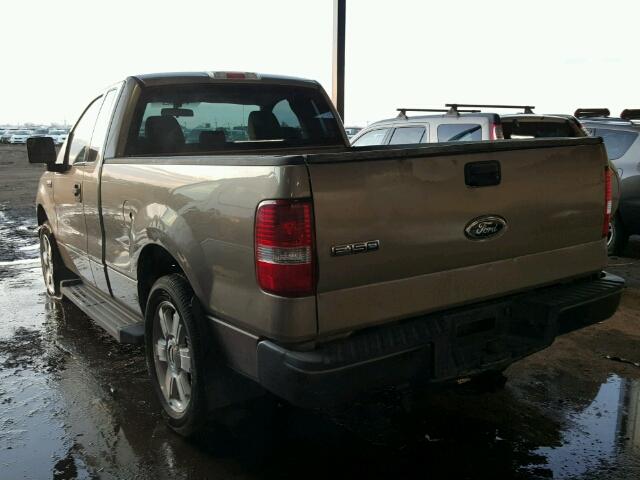 1FTRF12245NB97355 - 2005 FORD F150 GRAY photo 3