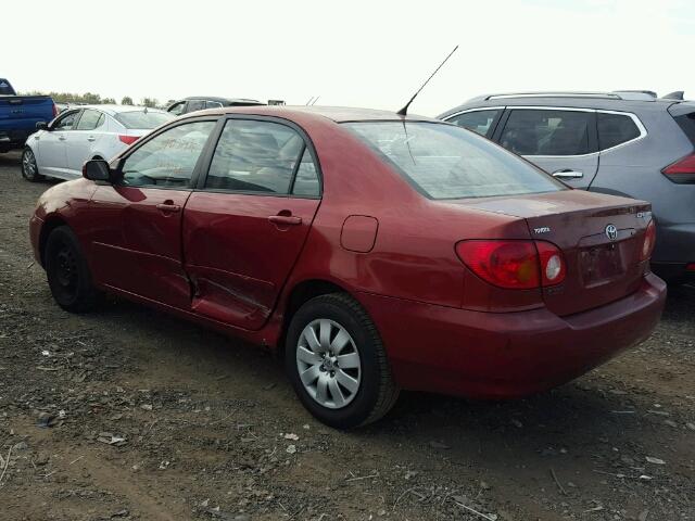 JTDBR32E142019398 - 2004 TOYOTA COROLLA CE MAROON photo 3