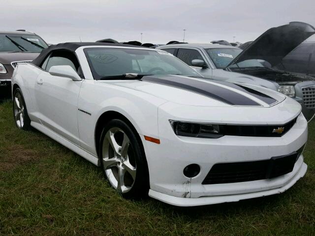 2G1FF3D34F9237869 - 2015 CHEVROLET CAMARO WHITE photo 1