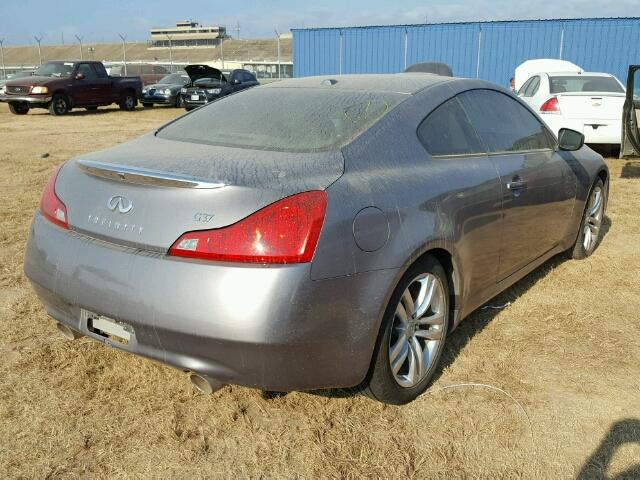 JNKCV64E39M602872 - 2009 INFINITI G37 GRAY photo 4