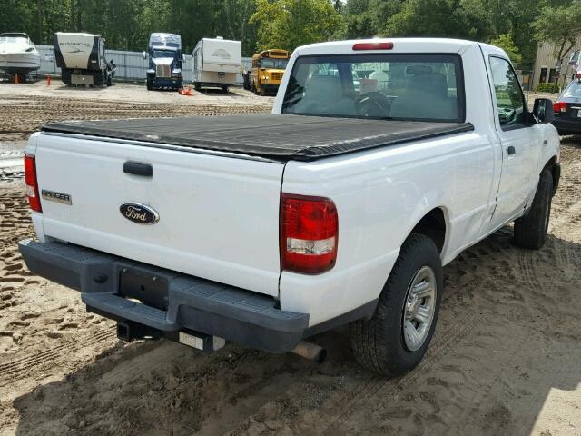 1FTYR10D28PA65369 - 2008 FORD RANGER WHITE photo 4