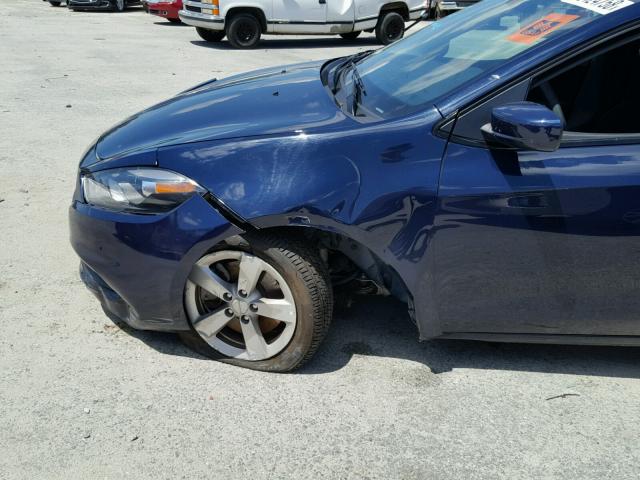 1C3CDFBB5GD766543 - 2016 DODGE DART SXT BLUE photo 9