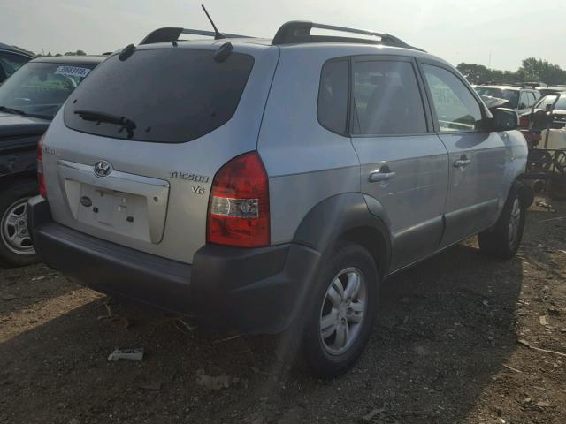 KM8JN12DX7U638699 - 2007 HYUNDAI TUCSON SE GRAY photo 4