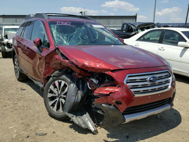 4S4BSENC8G3314907 - 2016 SUBARU OUTBACK 3. MAROON photo 1