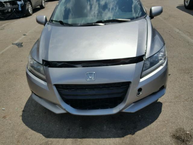 JHMZF1D6XBS001186 - 2011 HONDA CR-Z EX GRAY photo 9