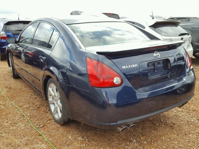 1N4BA41E27C824426 - 2007 NISSAN MAXIMA BLUE photo 3