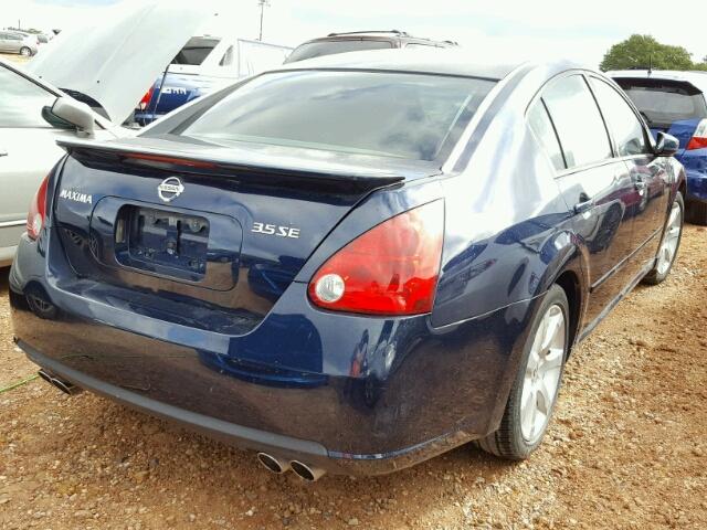 1N4BA41E27C824426 - 2007 NISSAN MAXIMA BLUE photo 4