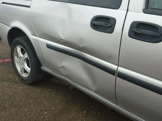 1GNDV23128D157169 - 2008 CHEVROLET UPLANDER L ვერცხლისფერი ფოტო 9