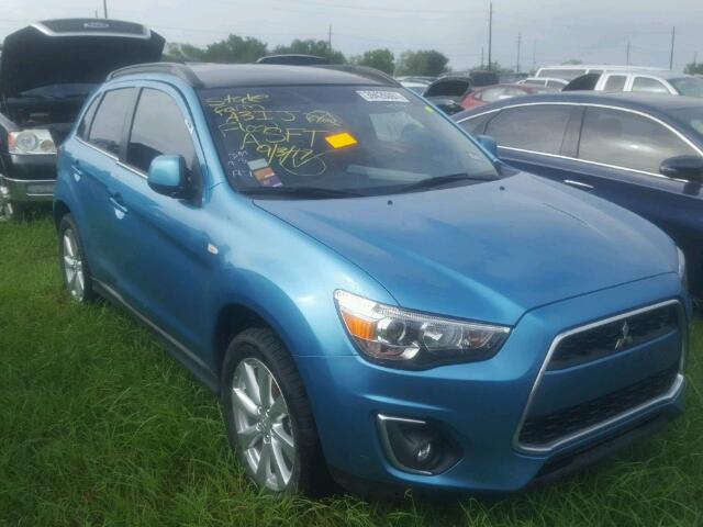 4A4AP4AU6DE003687 - 2013 MITSUBISHI OUTLANDER BLUE photo 1