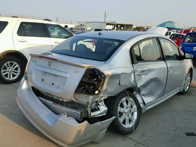 3N1AB6AP0CL738050 - 2012 NISSAN SENTRA 2.0 SILVER photo 4