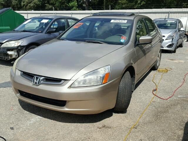 1HGCM56623A100675 - 2003 HONDA ACCORD EX GOLD photo 2