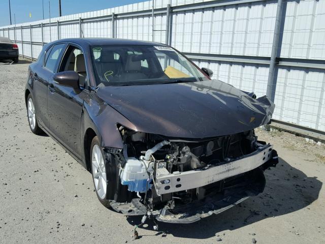 JTHKD5BH4D2171369 - 2013 LEXUS CT 200 BROWN photo 1