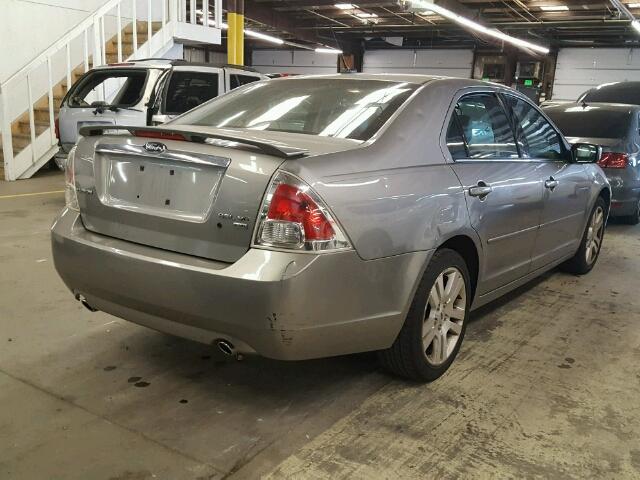 3FAHP02148R159125 - 2008 FORD FUSION SEL GRAY photo 4