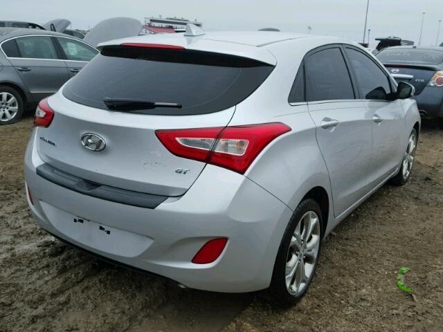 KMHD35LH9EU196085 - 2014 HYUNDAI ELANTRA GT SILVER photo 4