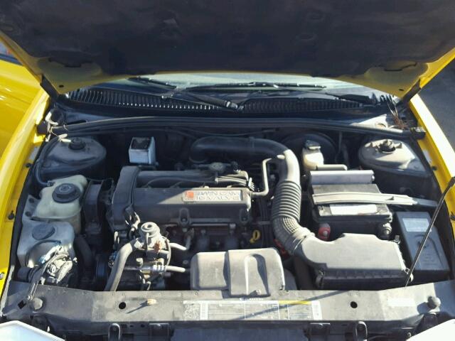 1G8ZY12751Z107889 - 2001 SATURN SC2 YELLOW photo 7