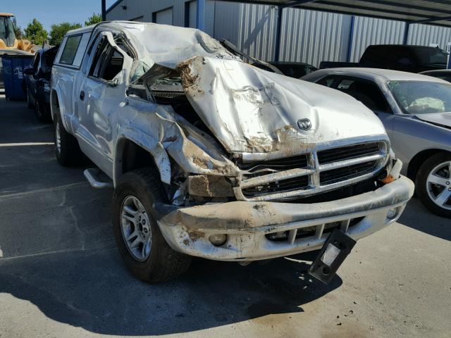 1D7HG32N04S507537 - 2004 DODGE DAKOTA SPO SILVER photo 1