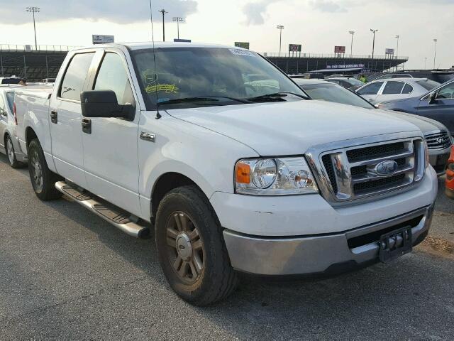 1FTRW12W28FA98681 - 2008 FORD F150 SUPER WHITE photo 1