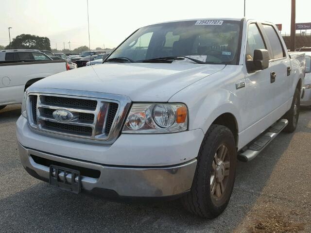 1FTRW12W28FA98681 - 2008 FORD F150 SUPER WHITE photo 2