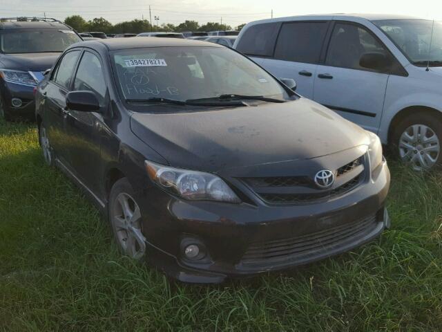 5YFBU4EE2DP208627 - 2013 TOYOTA COROLLA BA BLACK photo 1