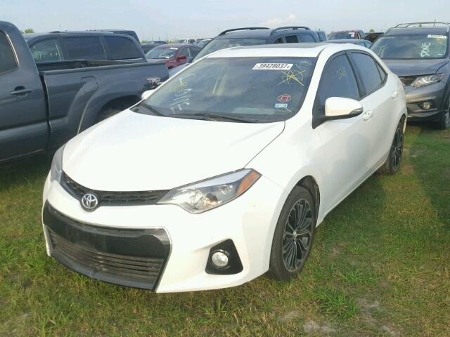 5YFBURHE2FP343599 - 2015 TOYOTA COROLLA L WHITE photo 2