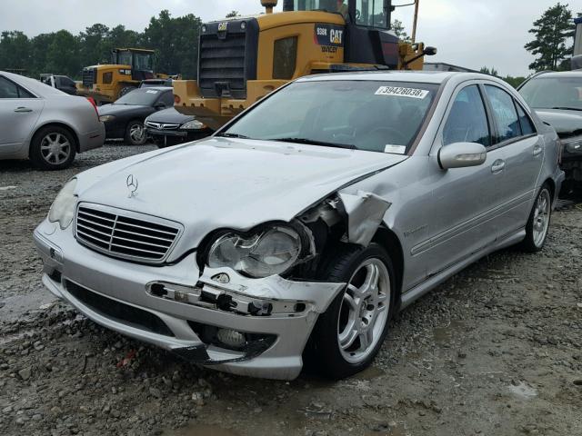 WDBRF65J52F158715 - 2002 MERCEDES-BENZ C 32 AMG K SILVER photo 2