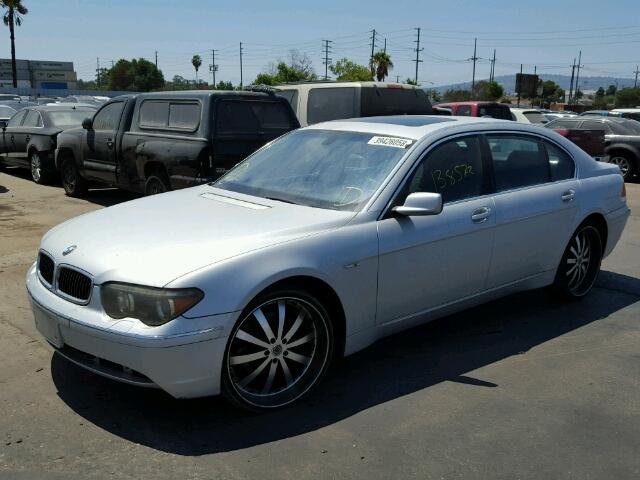 WBAGN63473DR19523 - 2003 BMW 745 LI SILVER photo 2