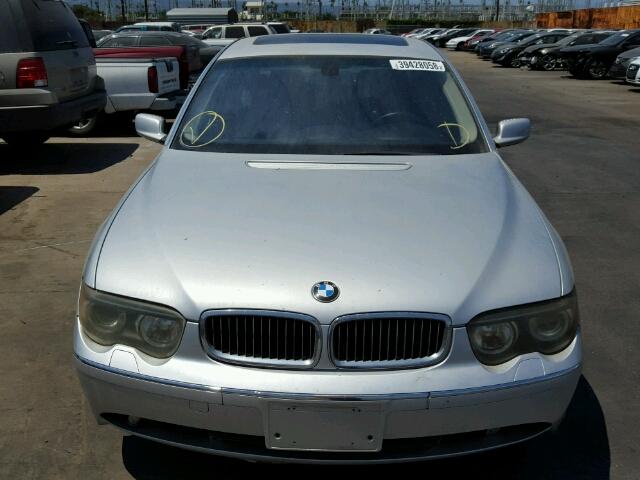 WBAGN63473DR19523 - 2003 BMW 745 LI SILVER photo 9