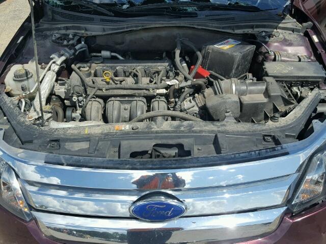 3FAHP0HA2BR255642 - 2011 FORD FUSION SE PURPLE photo 7