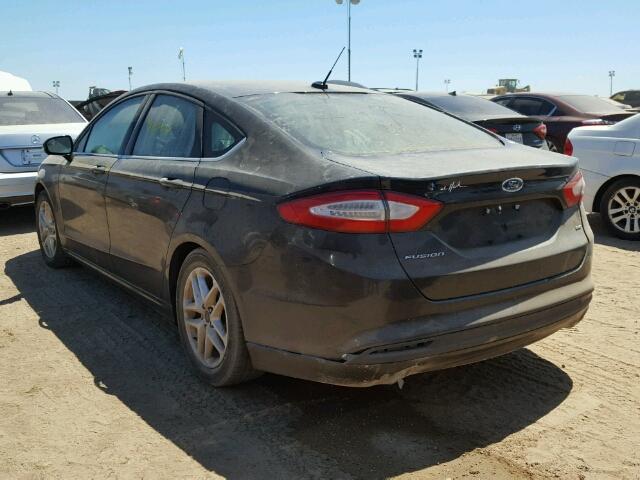 3FA6P0H78ER354773 - 2014 FORD FUSION SE CHARCOAL photo 3