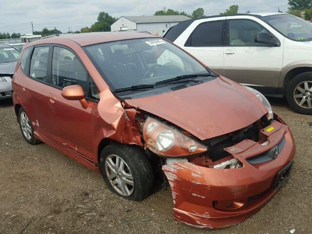 JHMGD38607S047202 - 2007 HONDA FIT S ORANGE photo 1