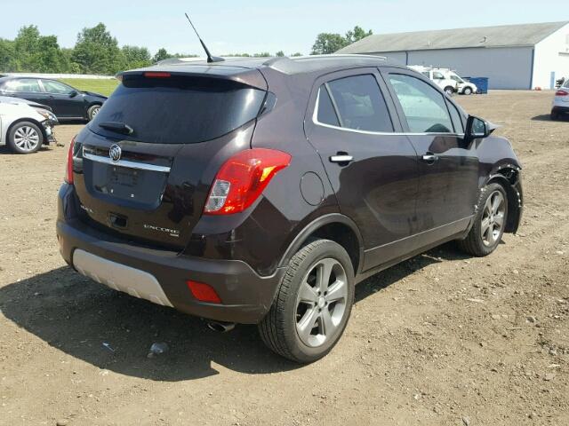 KL4CJFSB5DB092173 - 2013 BUICK ENCORE CON BURGUNDY photo 4