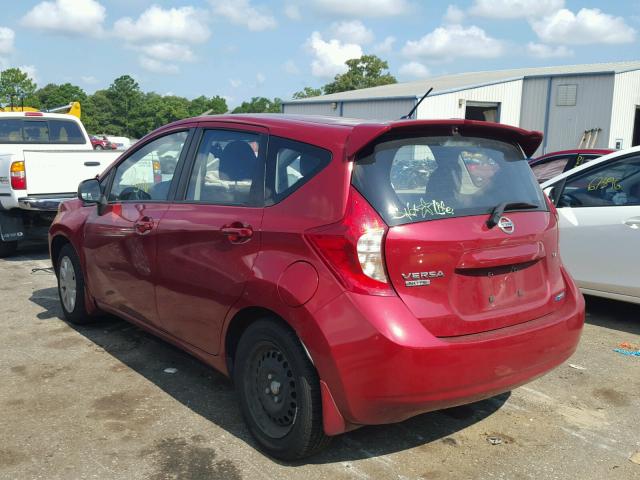 3N1CE2CP9EL414748 - 2014 NISSAN VERSA NOTE RED photo 3