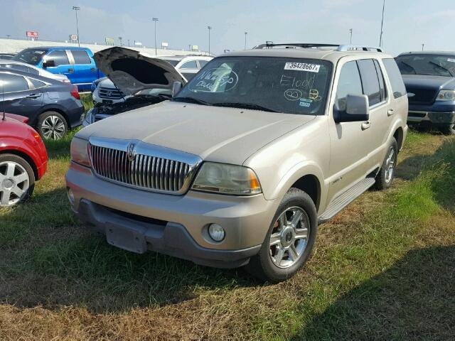 5LMEU68H25ZJ27111 - 2005 LINCOLN AVIATOR GOLD photo 2