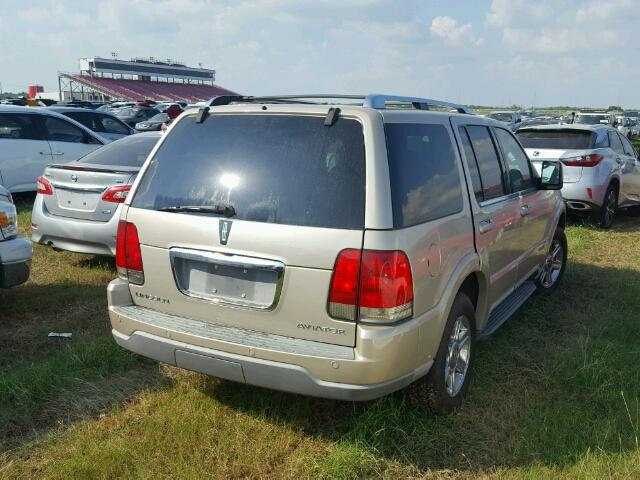 5LMEU68H25ZJ27111 - 2005 LINCOLN AVIATOR GOLD photo 4